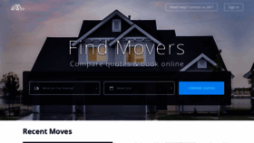 What Imoving.com website looked like in 2020 (3 years ago)