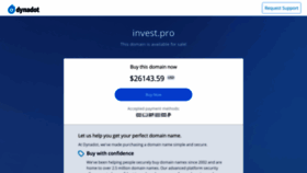 What Invest.pro website looked like in 2020 (3 years ago)