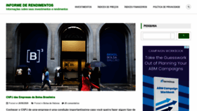What Informederendimentos.com website looked like in 2020 (3 years ago)