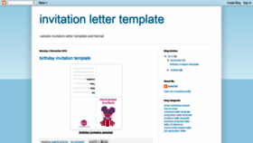 What Invitationlettertemplate.blogspot.com website looked like in 2020 (3 years ago)