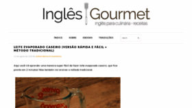 What Inglesgourmet.com website looked like in 2020 (3 years ago)