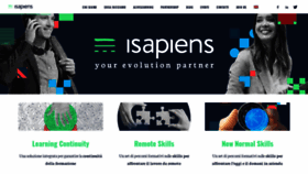 What Isapiens.com website looked like in 2020 (3 years ago)