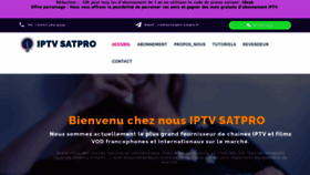 What Iptv-satpro.fr website looked like in 2020 (3 years ago)