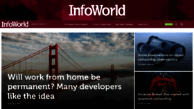 What Infoworld.com website looked like in 2020 (3 years ago)