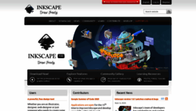 What Inkscape.org website looked like in 2020 (3 years ago)