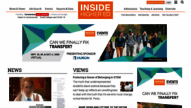 What Insidehighered.com website looked like in 2020 (3 years ago)