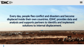 What Internal-displacement.org website looked like in 2020 (3 years ago)