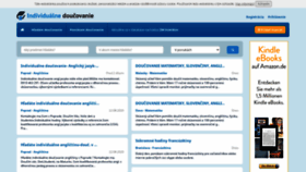 What Individualnedoucovanie.sk website looked like in 2020 (3 years ago)