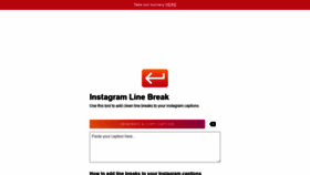 What Instagramlinebreak.app website looked like in 2020 (3 years ago)