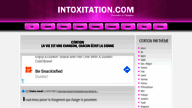 What Intoxitation.com website looked like in 2020 (3 years ago)