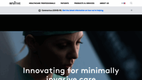 What Intuitivesurgical.com website looked like in 2020 (3 years ago)