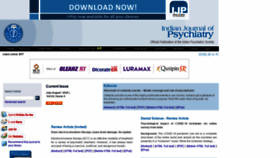 What Indianjpsychiatry.org website looked like in 2020 (3 years ago)