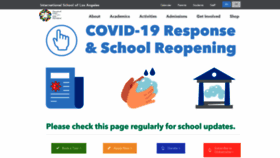 What Internationalschool.la website looked like in 2020 (3 years ago)