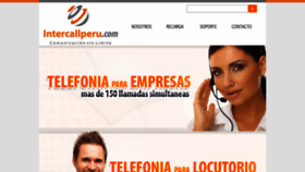 What Intercallperu.com website looked like in 2020 (3 years ago)