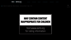 What Insomniacgames.com website looked like in 2020 (3 years ago)