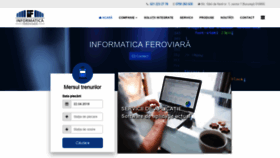 What Infofer.ro website looked like in 2020 (3 years ago)