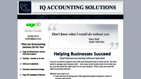 What Iqaccountingsolutions.com website looked like in 2020 (3 years ago)