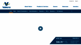 What Investorvalero.com website looked like in 2020 (3 years ago)