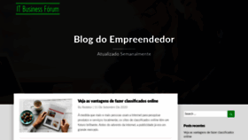 What Itbusinessforum.com.br website looked like in 2020 (3 years ago)