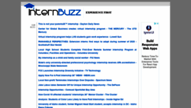What Internbuzz.com website looked like in 2020 (3 years ago)