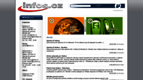 What Infos.cz website looked like in 2020 (5 years ago)