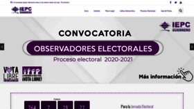 What Iepcgro.mx website looked like in 2020 (3 years ago)