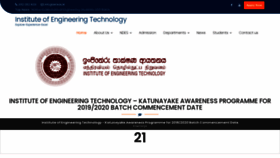 What Iet.edu.lk website looked like in 2020 (3 years ago)