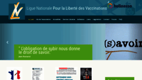 What Infovaccin.fr website looked like in 2020 (3 years ago)