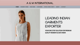 What Indian-garment-exporter.com website looked like in 2020 (3 years ago)