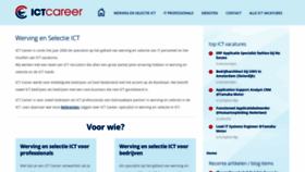What Ictcareer.com website looked like in 2020 (3 years ago)