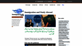 What Immigrationcafe.com website looked like in 2020 (3 years ago)