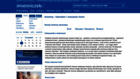 What Imienniczek.pl website looked like in 2020 (3 years ago)