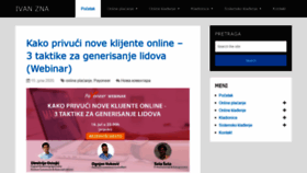 What Ivanzna.com website looked like in 2020 (3 years ago)