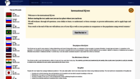 What International-iq-test.com website looked like in 2020 (3 years ago)