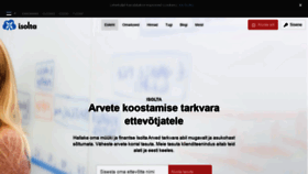 What Isolta.ee website looked like in 2020 (3 years ago)
