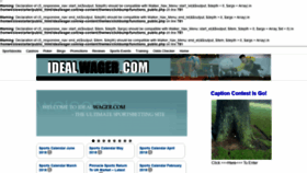 What Idealwager.com website looked like in 2020 (3 years ago)