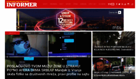 What Informer.rs website looked like in 2020 (6 years ago)