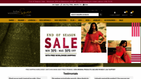 What Indianweddingsaree.com website looked like in 2020 (3 years ago)