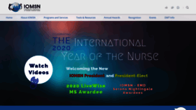 What Iomsn.org website looked like in 2020 (3 years ago)