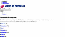 What Indice-empresas.com.ar website looked like in 2020 (3 years ago)
