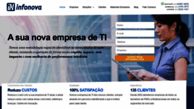 What Infonova.com.br website looked like in 2020 (5 years ago)