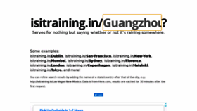 What Isitraining.in website looked like in 2020 (3 years ago)
