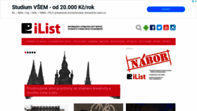 What Ilist.cz website looked like in 2020 (3 years ago)