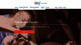 What Imajschool.org website looked like in 2020 (3 years ago)