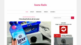 What Ioanaradu.com website looked like in 2020 (3 years ago)