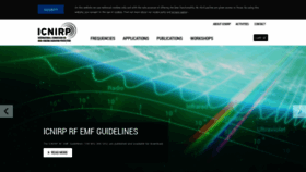 What Icnirp.org website looked like in 2020 (3 years ago)