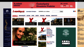 What I-noviny.cz website looked like in 2020 (3 years ago)