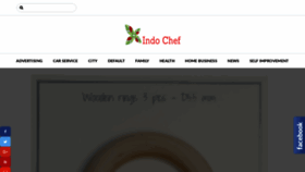 What Indochef.com website looked like in 2020 (3 years ago)