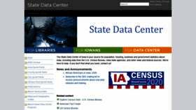 What Iowadatacenter.org website looked like in 2020 (3 years ago)