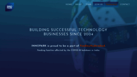 What Innopark.in website looked like in 2020 (3 years ago)